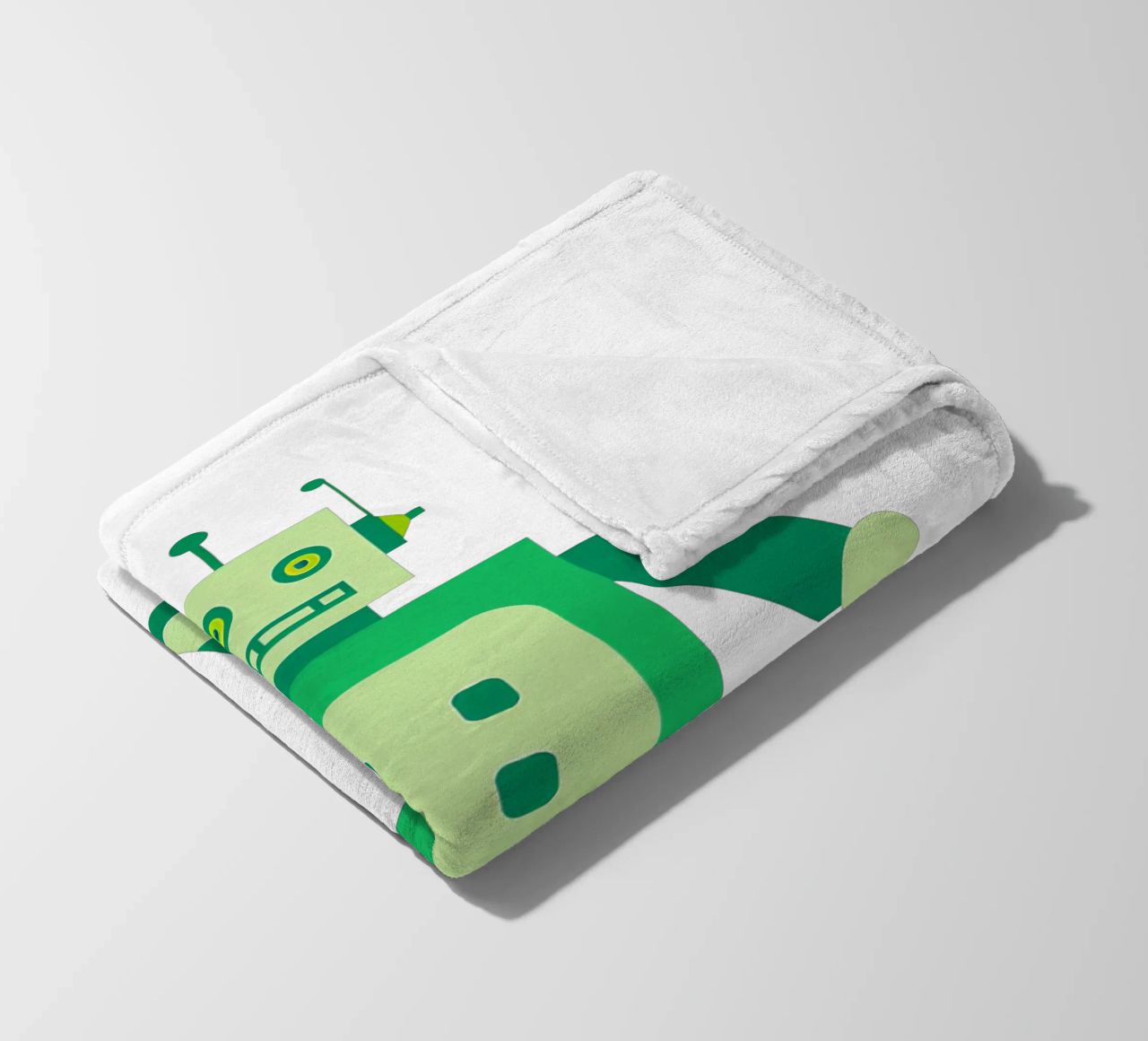 Ptit robot 6 coperta in pile da Rezh creations