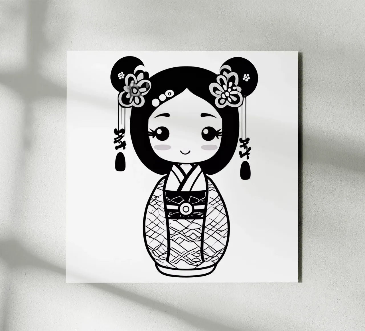 Piccola geisha 3 alluminio dibond da Rezh creations