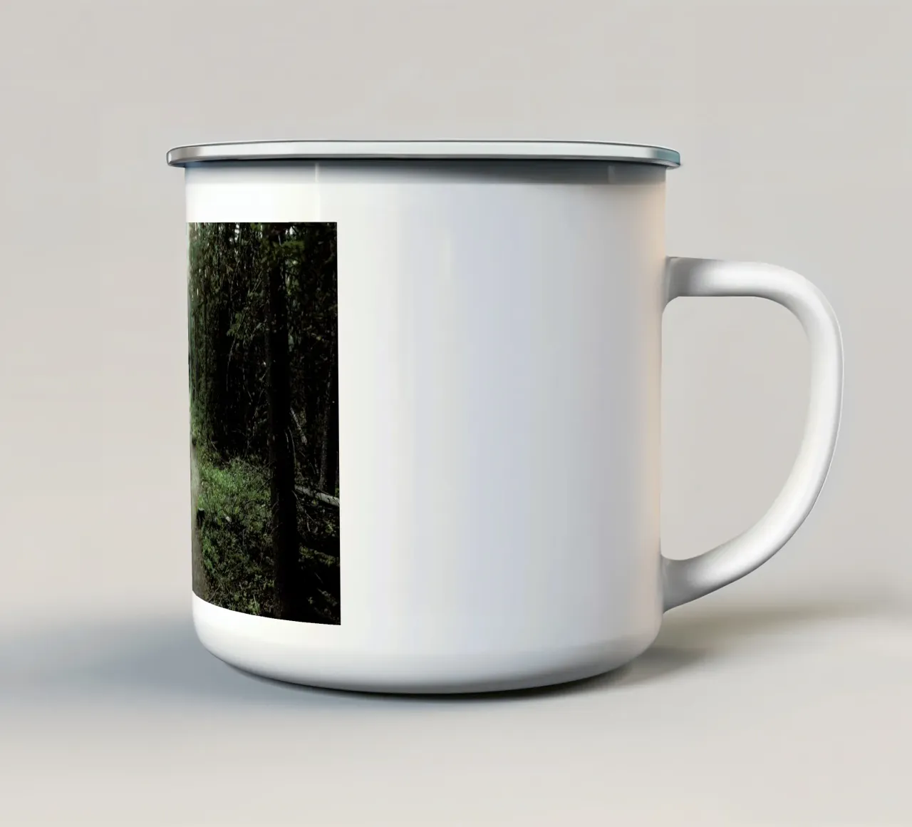 Trail Walking Moose tazza in smalto da Kevin Russ