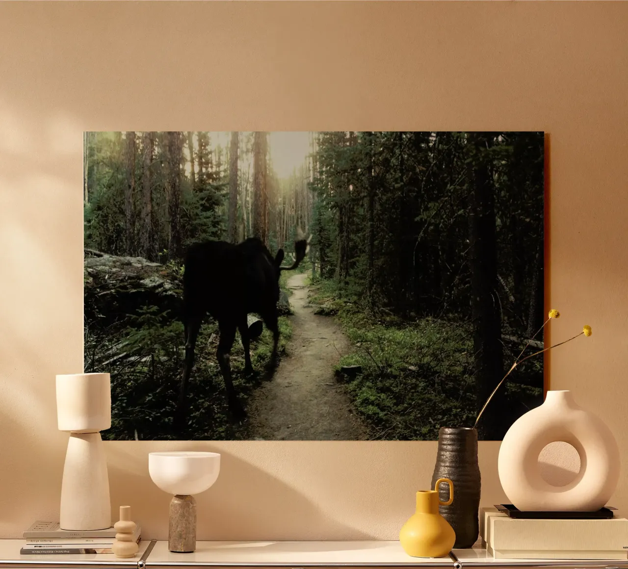 Trail Walking Moose plexiglass da Kevin Russ