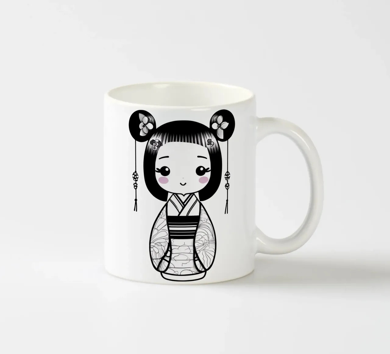 Piccola geisha 4 tazza in ceramica da Rezh creations
