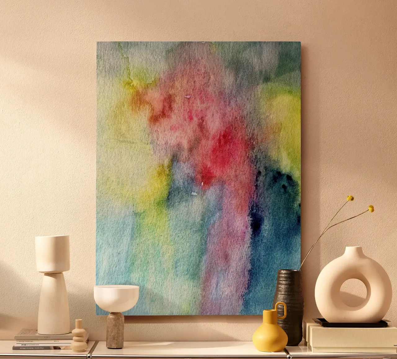 Astratto con blu II alluminio dibond da kirstenschankweiler