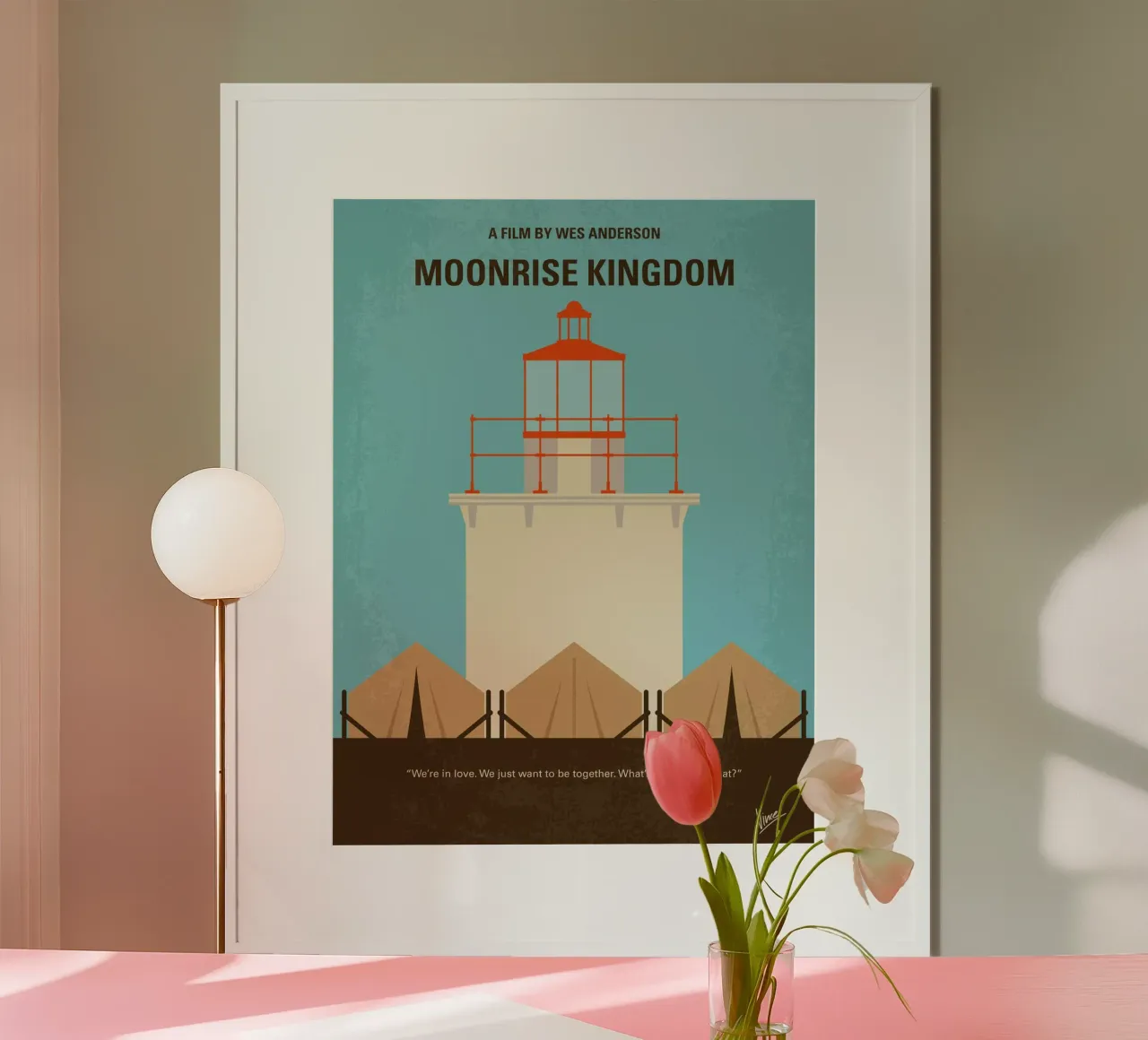 No760 My Moonrise Kingdom minimal movie poster hahnemühle by Chungkong