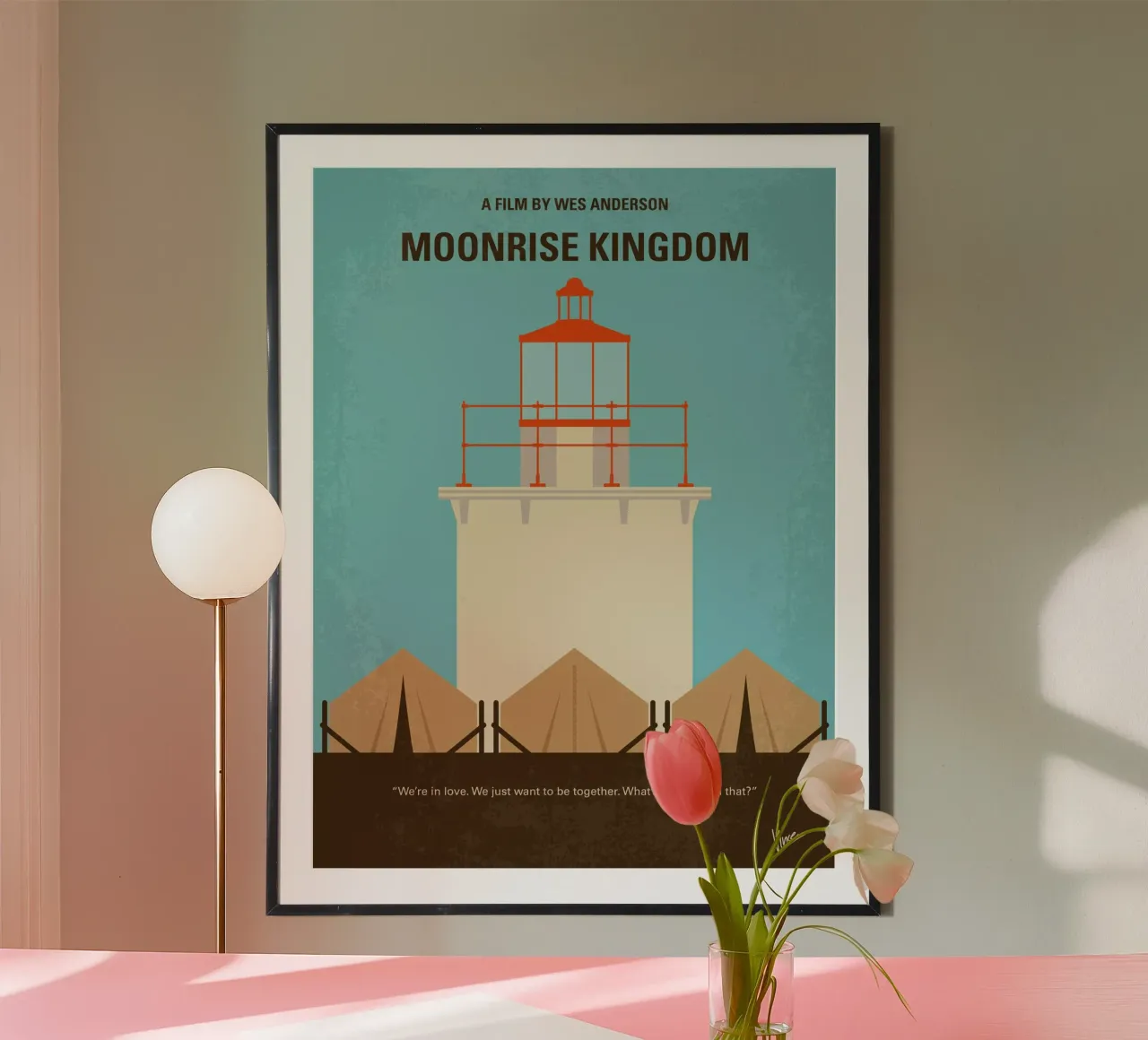 No760 My Moonrise Kingdom minimal movie poster hahnemühle by Chungkong