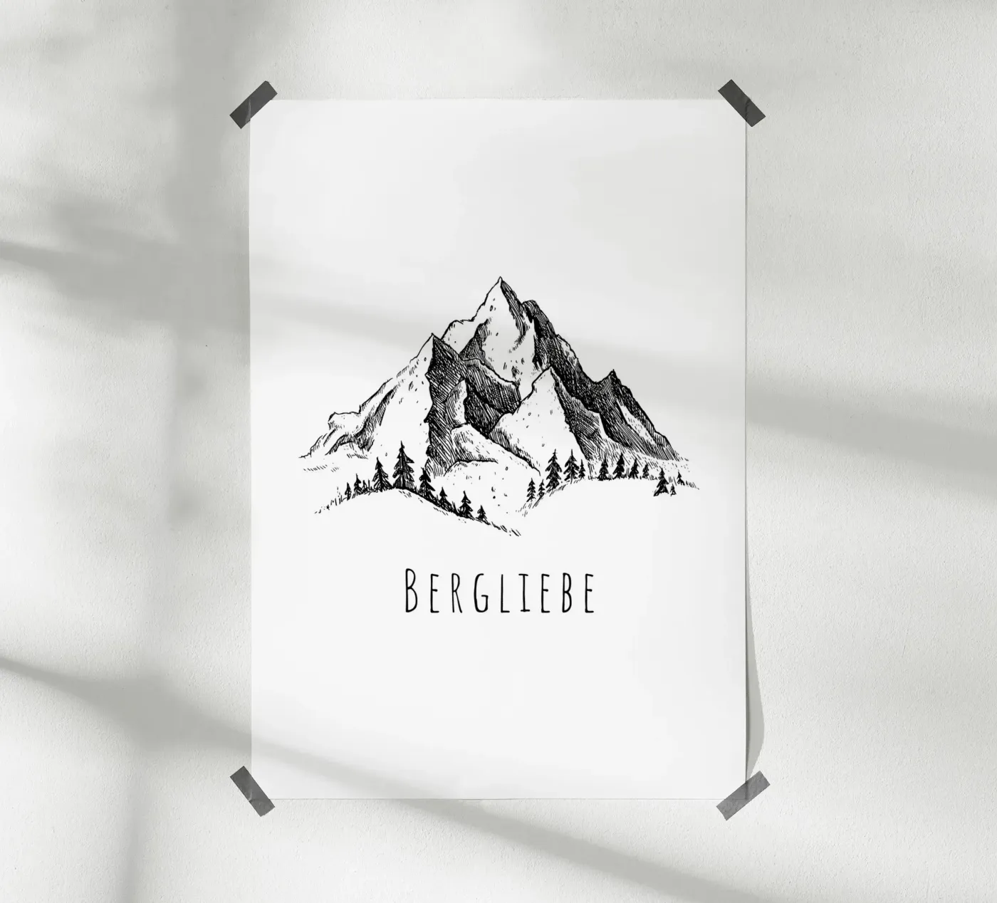 Bergliebe poster da STUDIO Wunderwerk