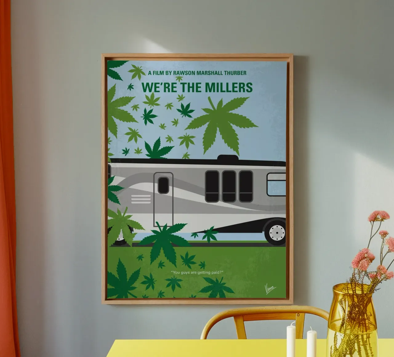 No763 My We are the Millers minimal movie poster tela con Cornice a cassetta da Chungkong