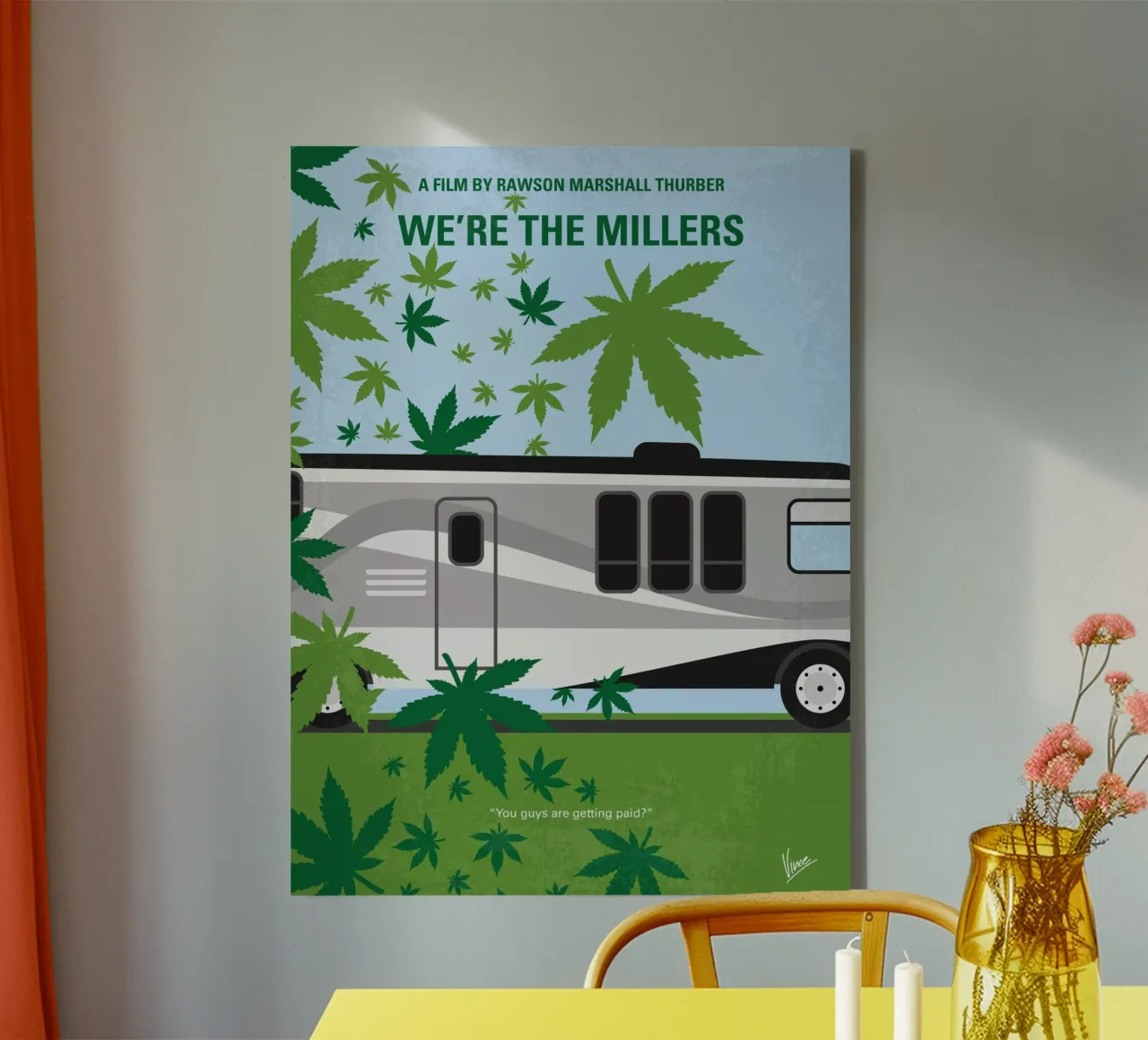 No763 My We are the Millers minimal movie poster tela con Cornice a cassetta da Chungkong