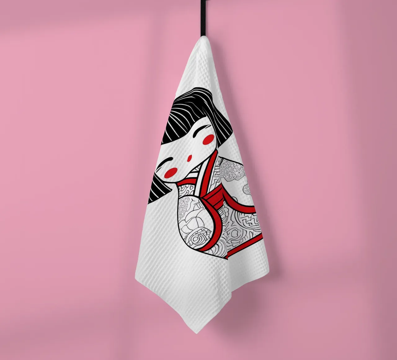 Piccola geisha 6 canovaccio da cucina da Rezh creations