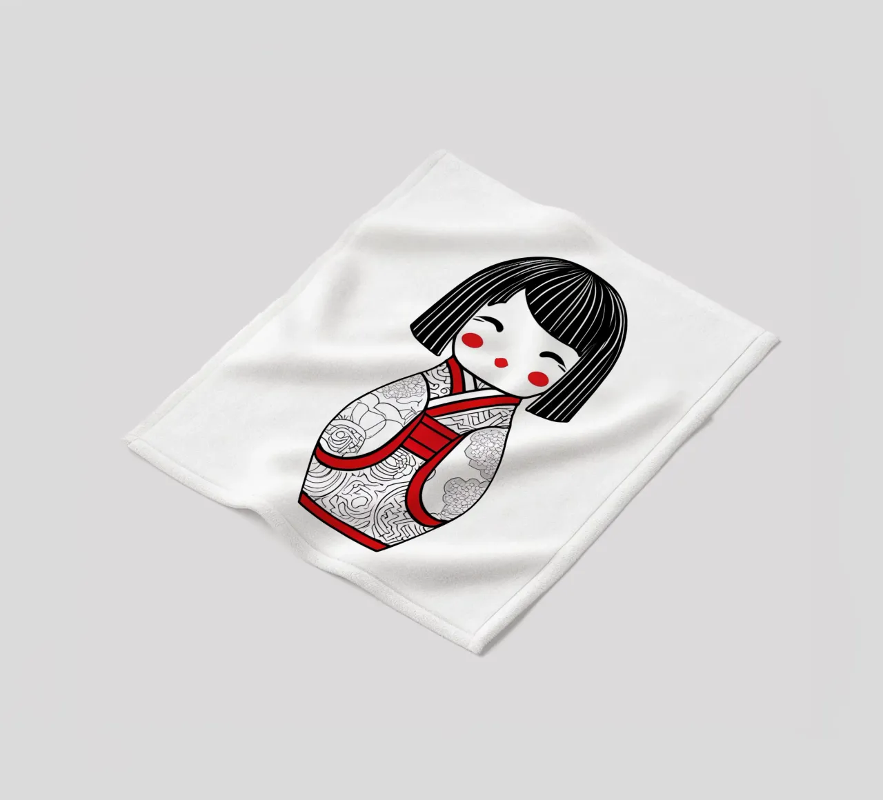 Piccola geisha 6 coperta in pile da Rezh creations