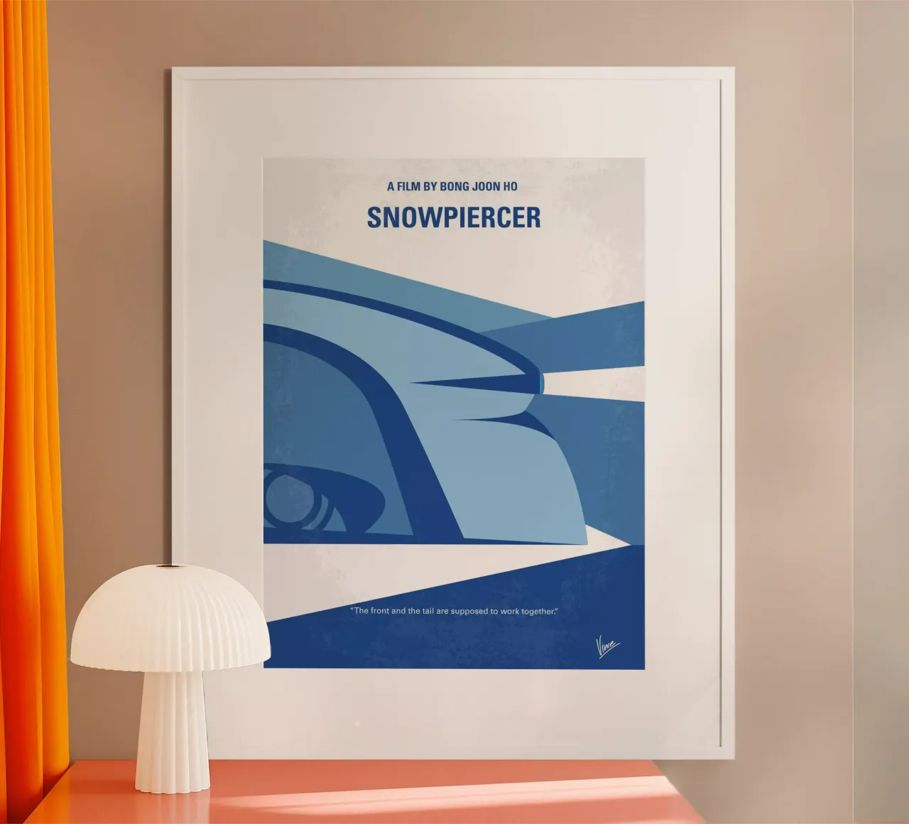 No767 My Snowpiercer minimal movie poster poster da Chungkong