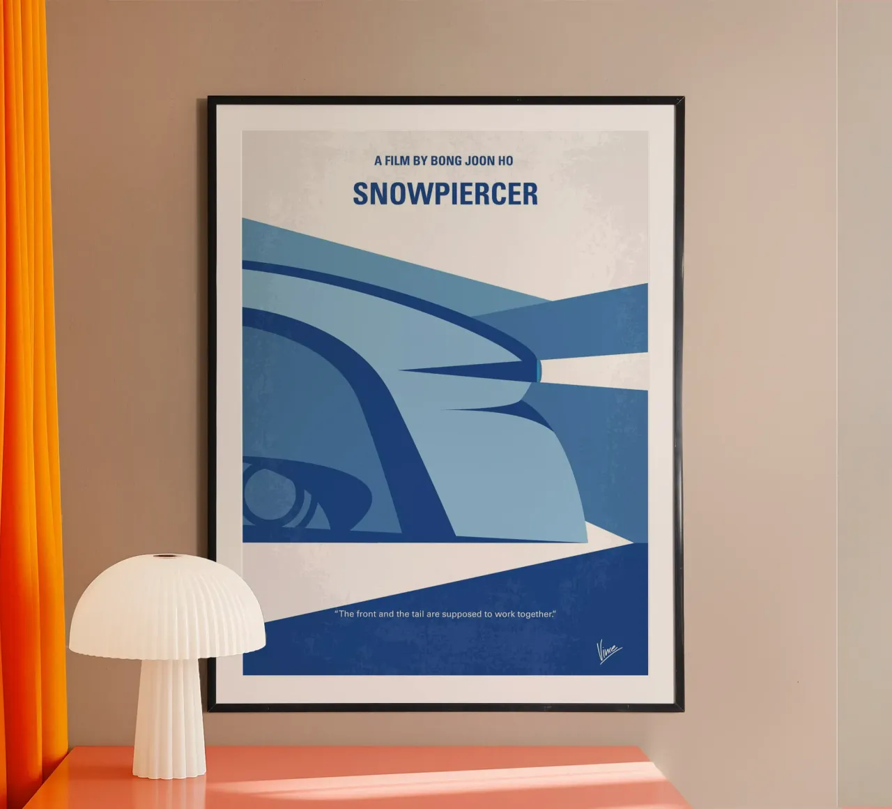 No767 My Snowpiercer minimal movie poster carta hahnemühle da Chungkong