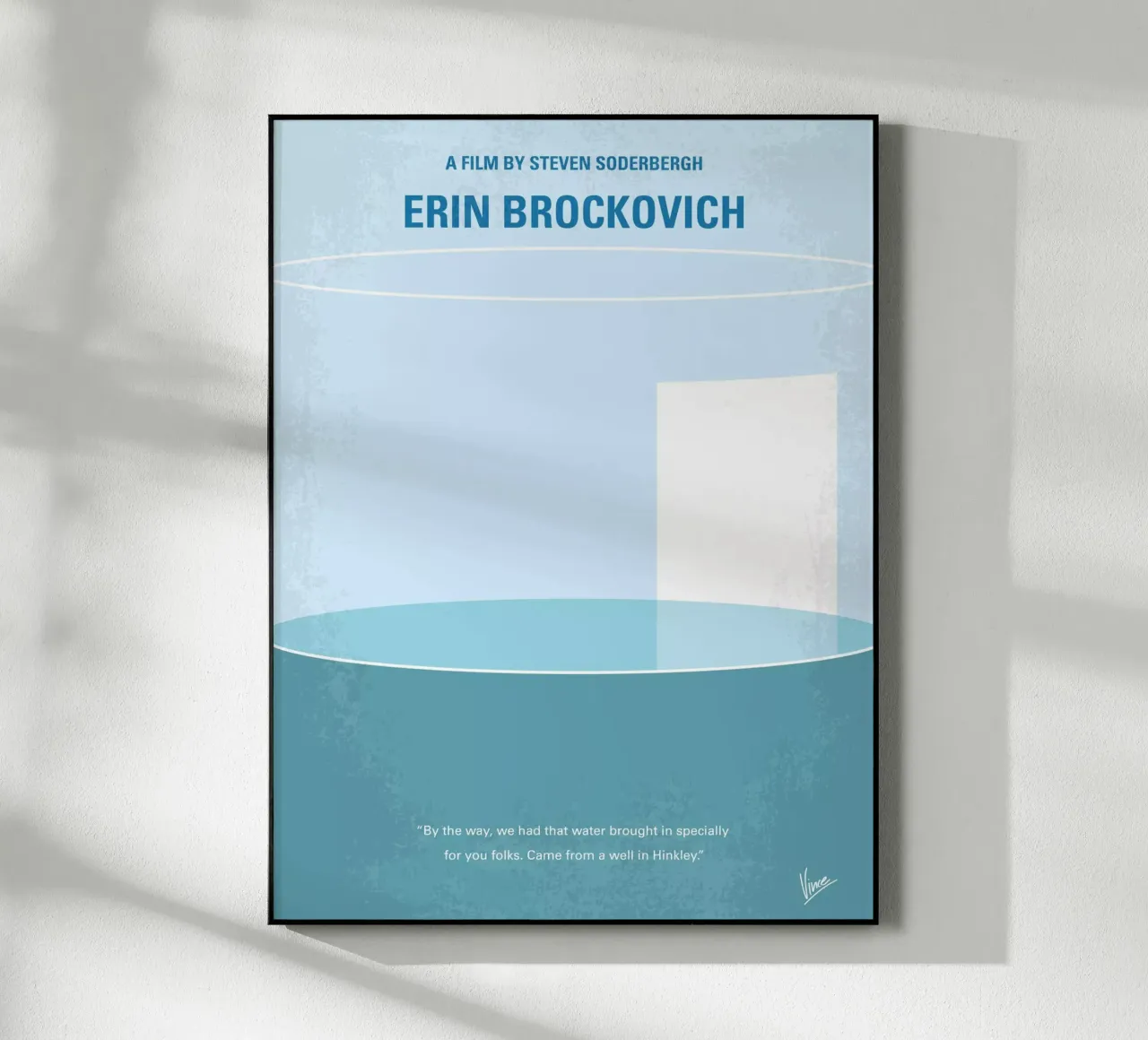 No769 My Erin Brockovich minimal movie poster plexiglass da Chungkong
