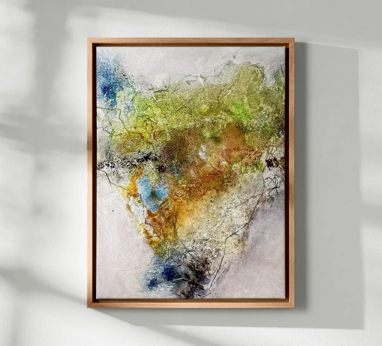 Out in the green I canvas with Floater frame by kirstenschankweiler