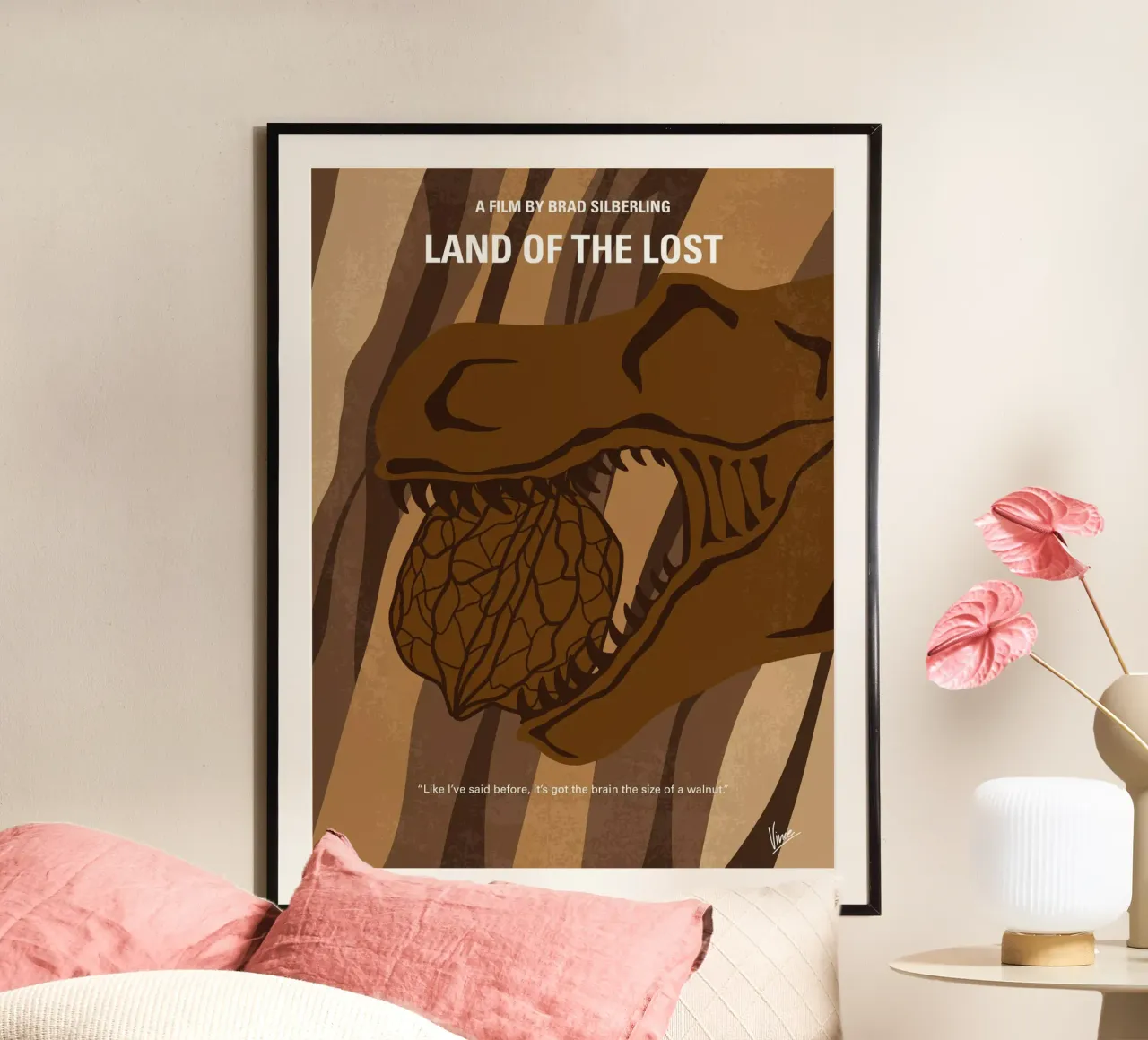 No773 My Land of the Lost minimal movie poster carta hahnemühle da Chungkong
