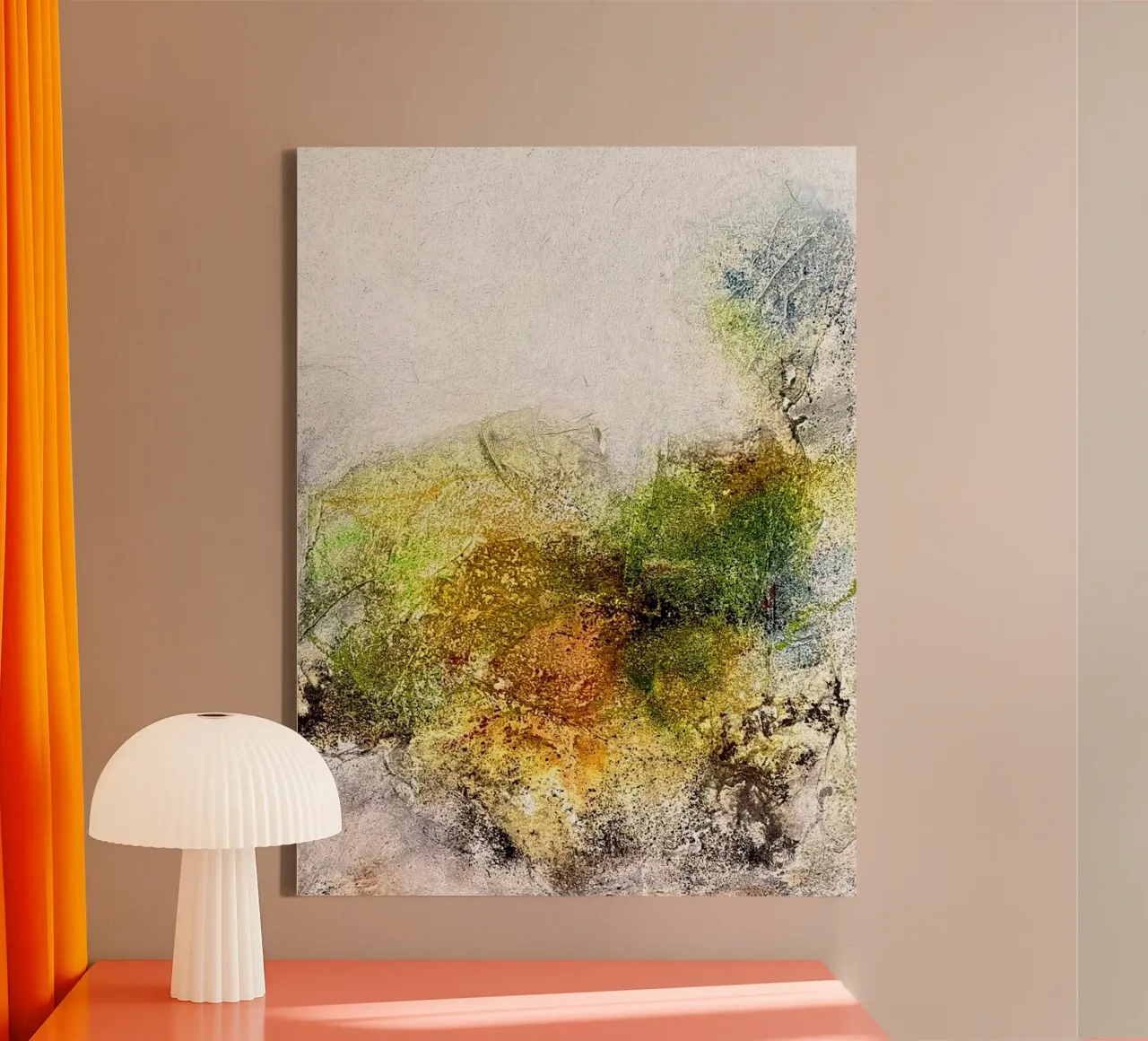In het groen II canvas van kirstenschankweiler