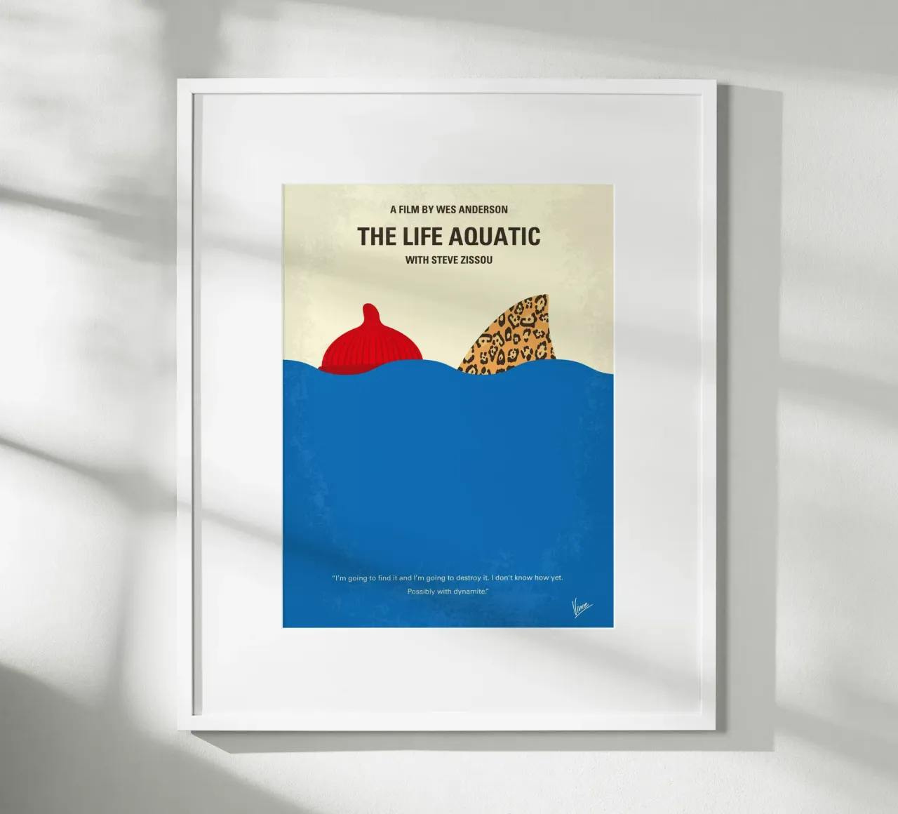 No774 My The Life Aquatic with Steve Zissou minimal movie po poster by Chungkong