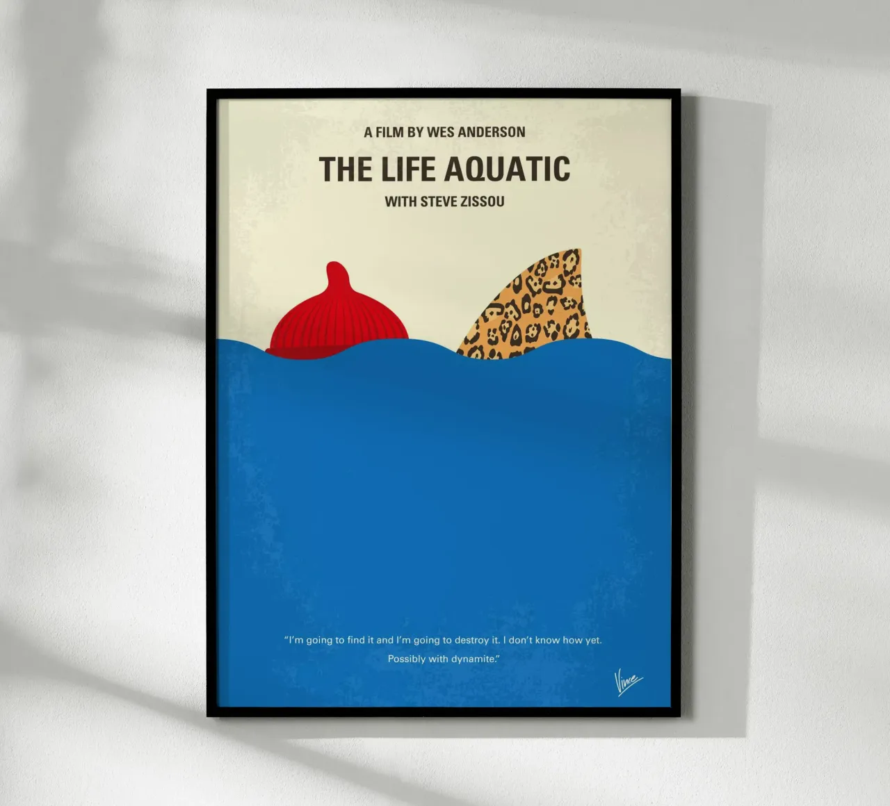 No774 My The Life Aquatic with Steve Zissou minimal movie po poster by Chungkong