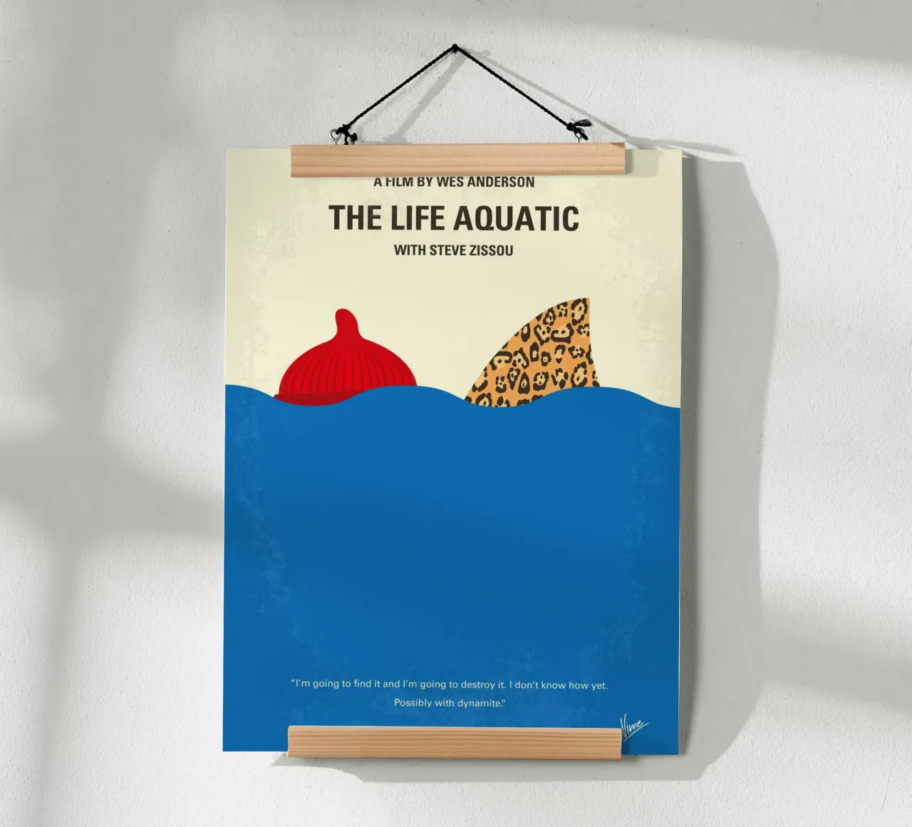No774 My The Life Aquatic with Steve Zissou minimal movie po poster by Chungkong