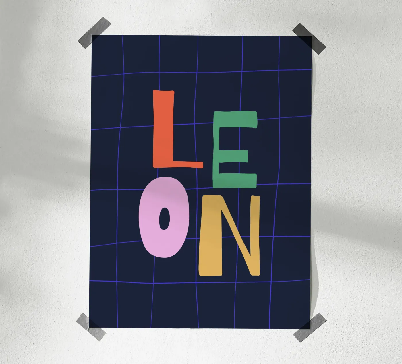 Personalised Name poster by we line studio - design