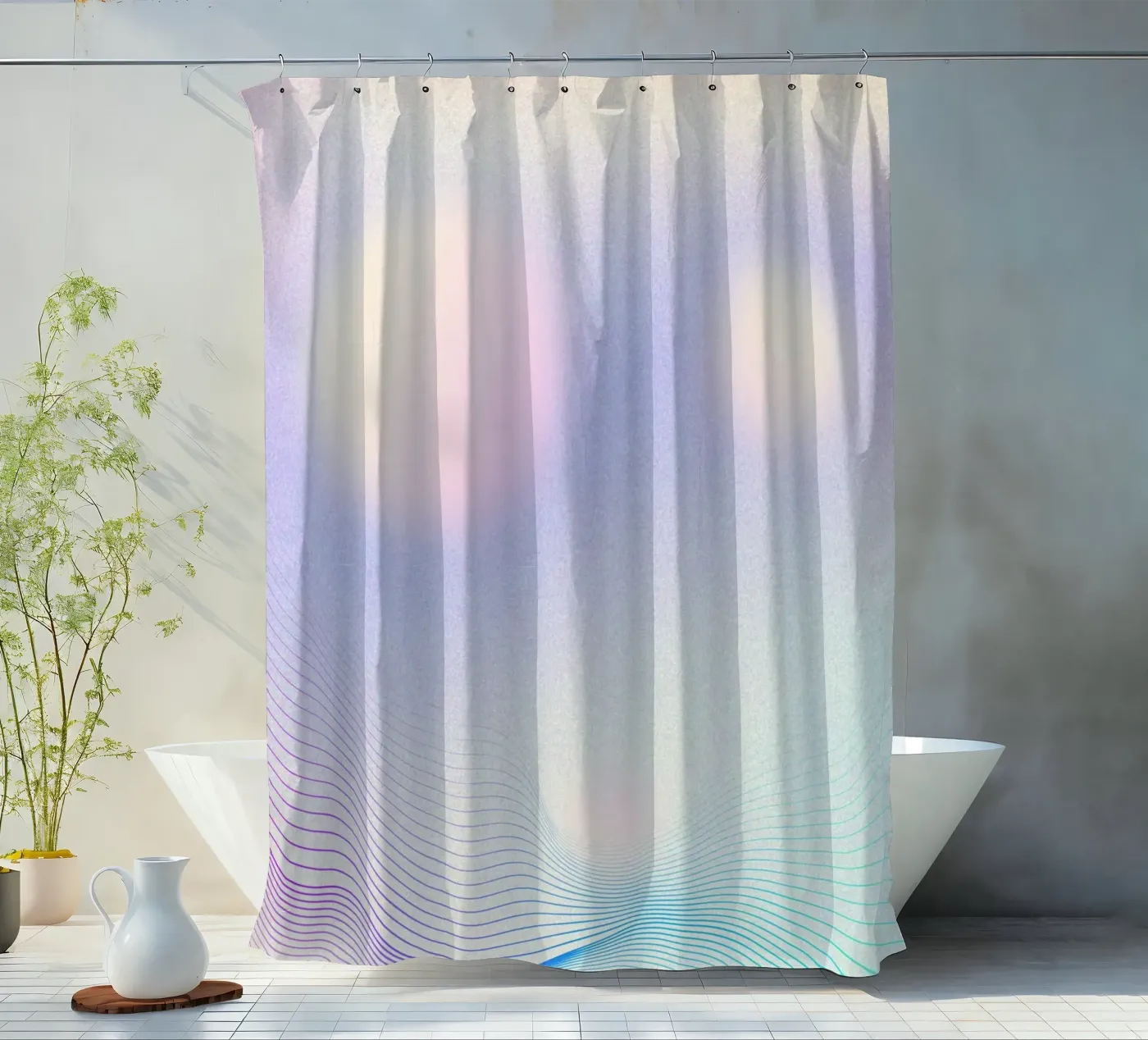 Fantasy gradient Duschvorhang von Happypatterns