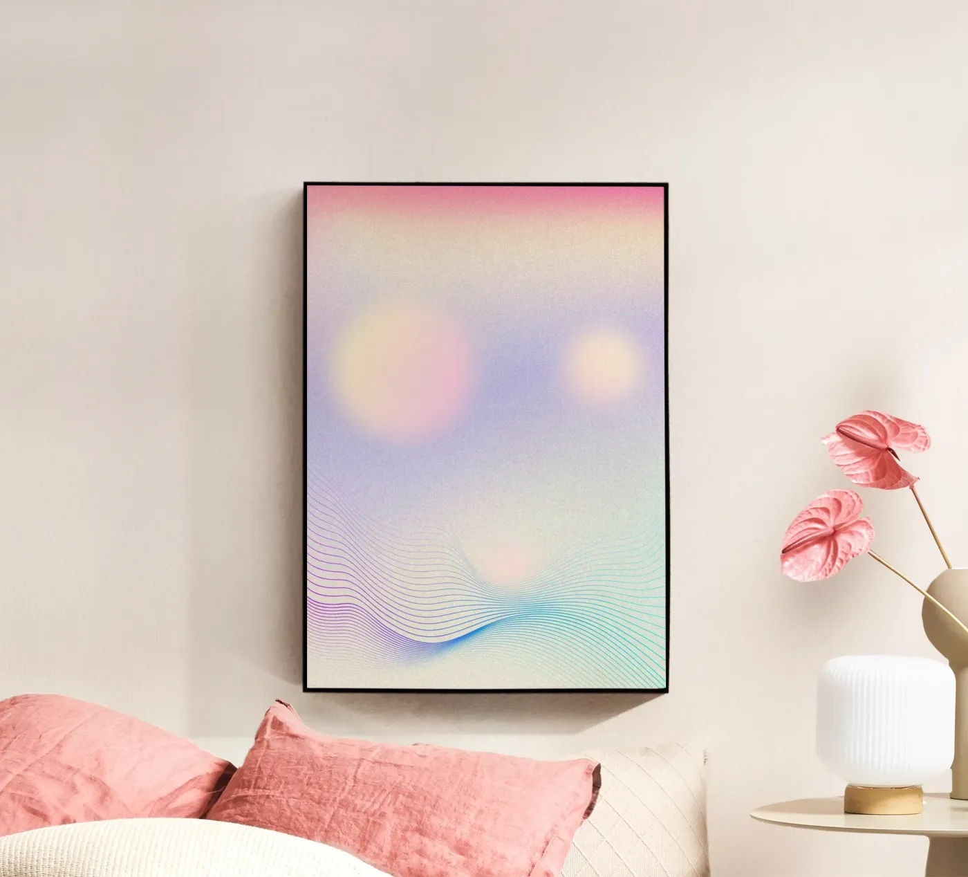 Fantasy gradient acryl van Happypatterns