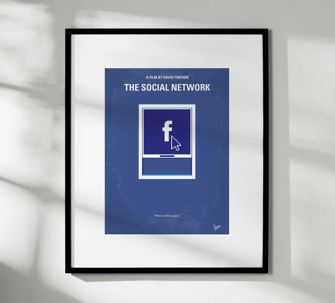 No779 My The Social Network minimal movie poster hahnemühle de Chungkong