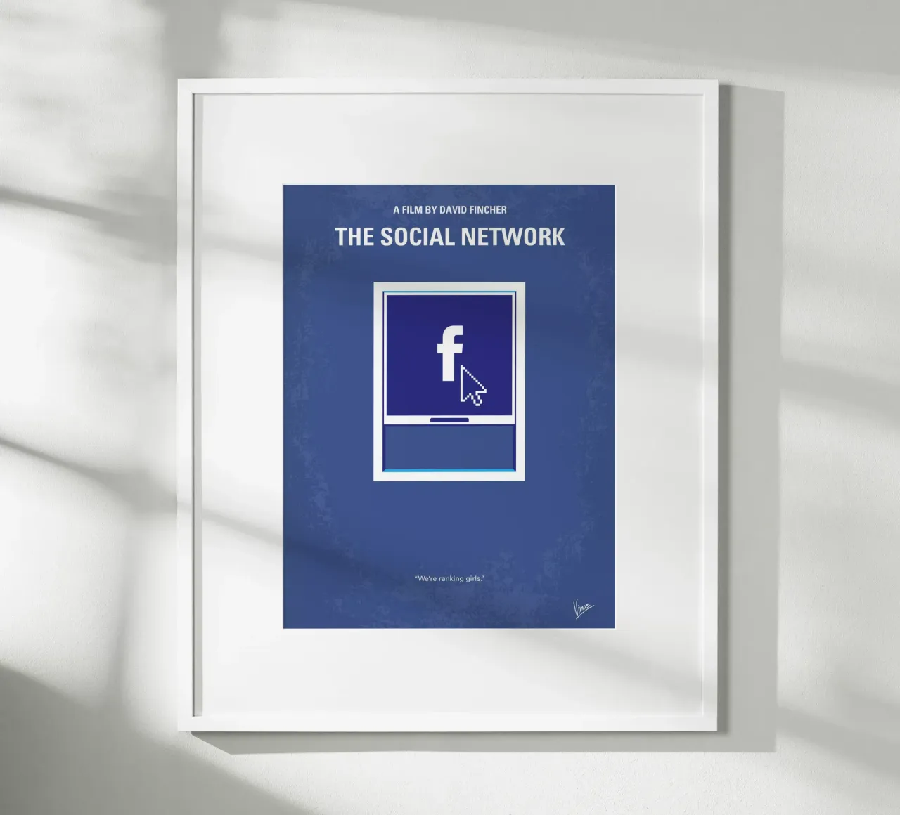 No779 My The Social Network minimal movie poster hahnemühle de Chungkong