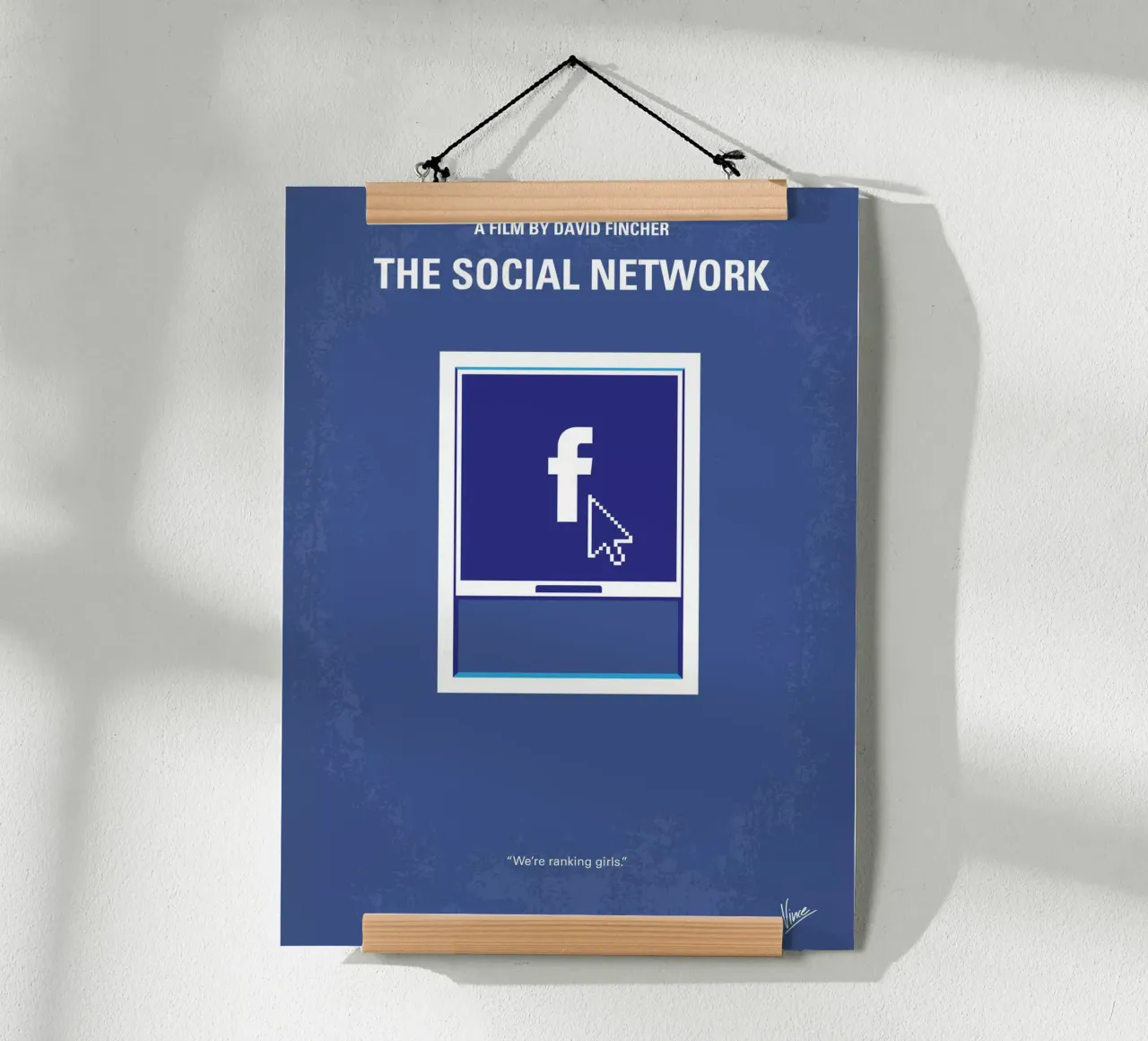 No779 My The Social Network minimal movie poster hahnemühle de Chungkong