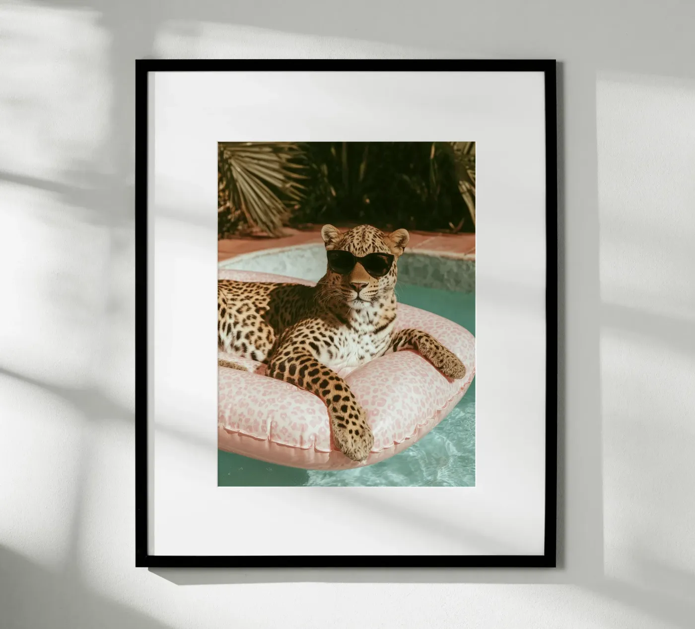 Poolside Leopard in Pink poster by Am I Dreaming?