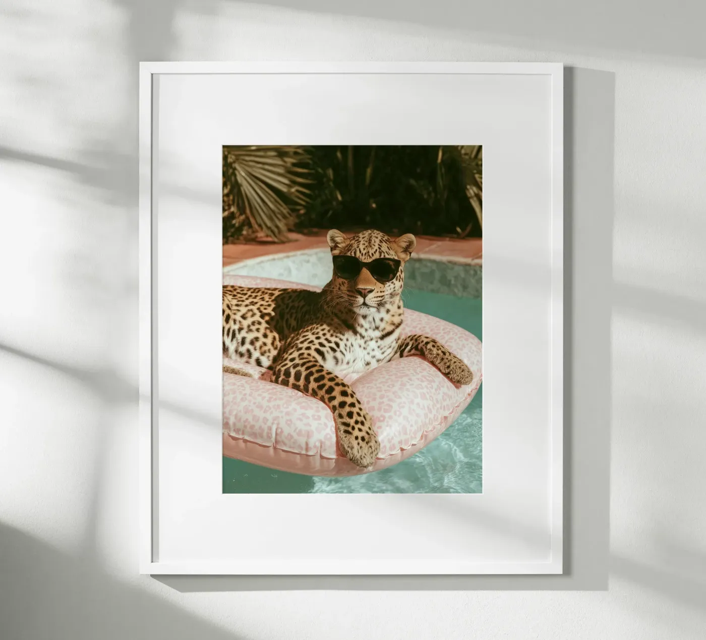 Poolside Leopard in Pink poster by Am I Dreaming?