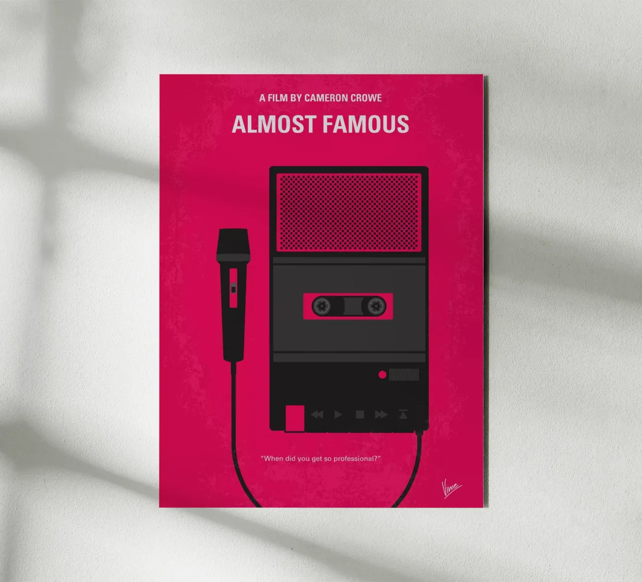 No781 My Almost Famous minimal movie poster pannello forex da Chungkong
