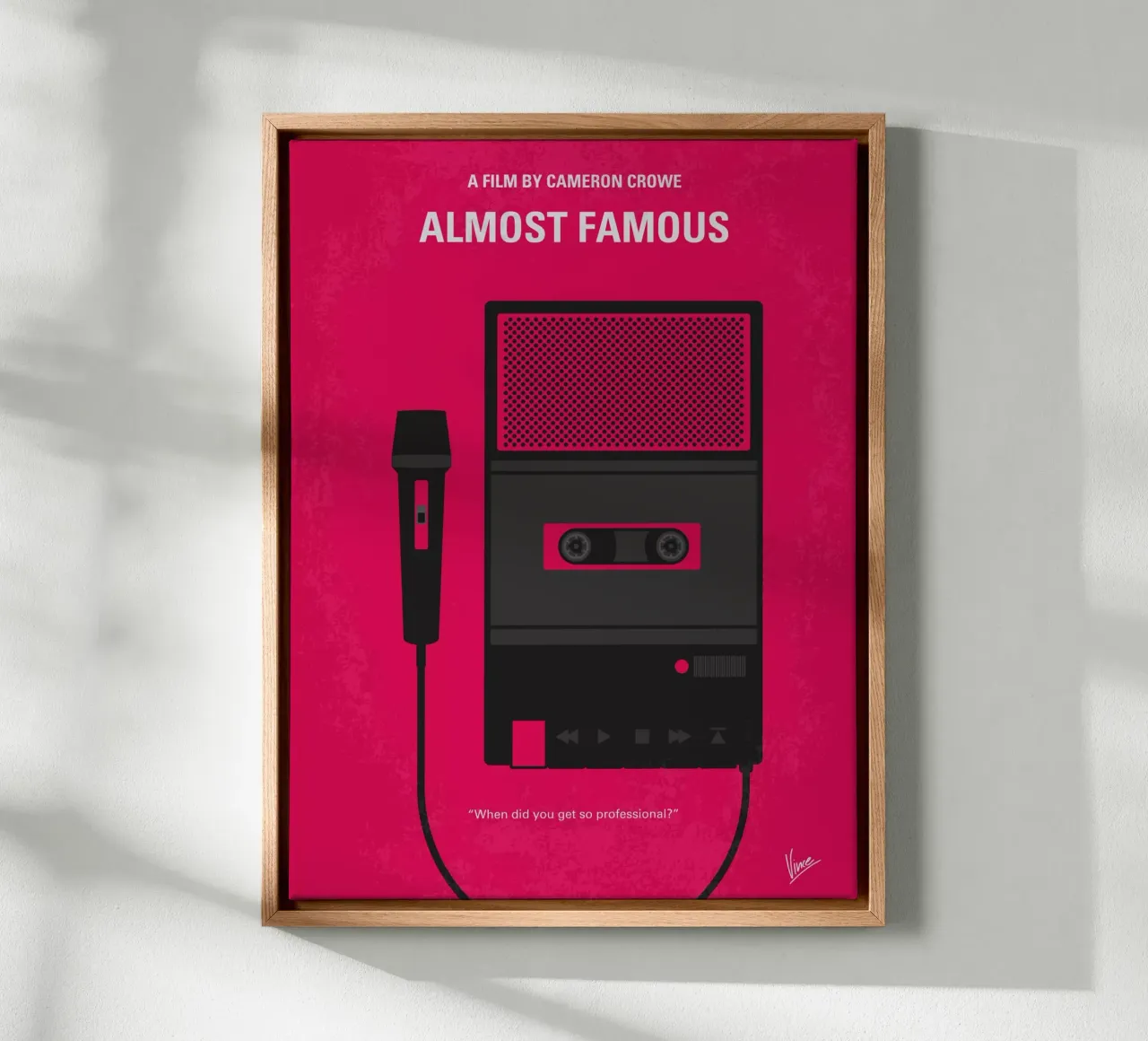 No781 My Almost Famous minimal movie poster tela da Chungkong