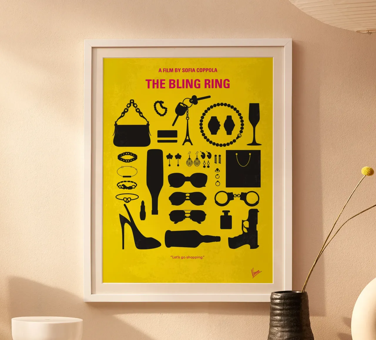 No784 My The Bling Ring minimal movie poster poster da Chungkong