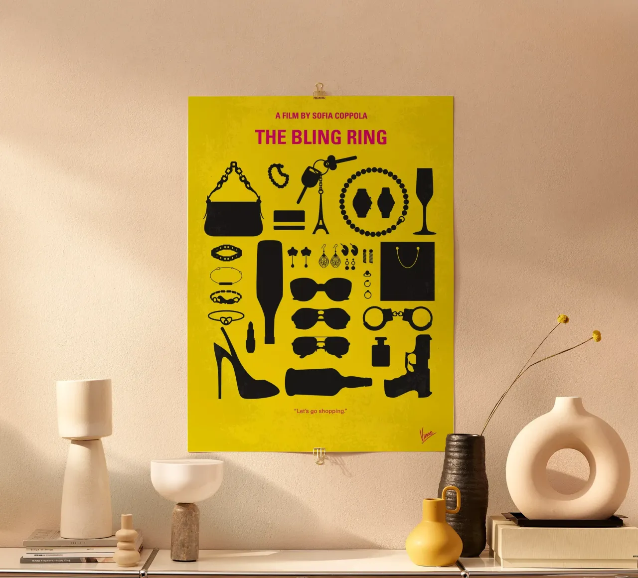 No784 My The Bling Ring minimal movie poster poster da Chungkong