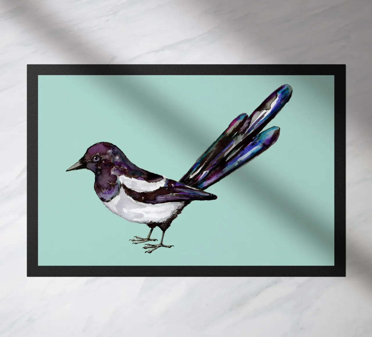 Disegno ad acquerello della gazza zerbino da BwiseLizzy