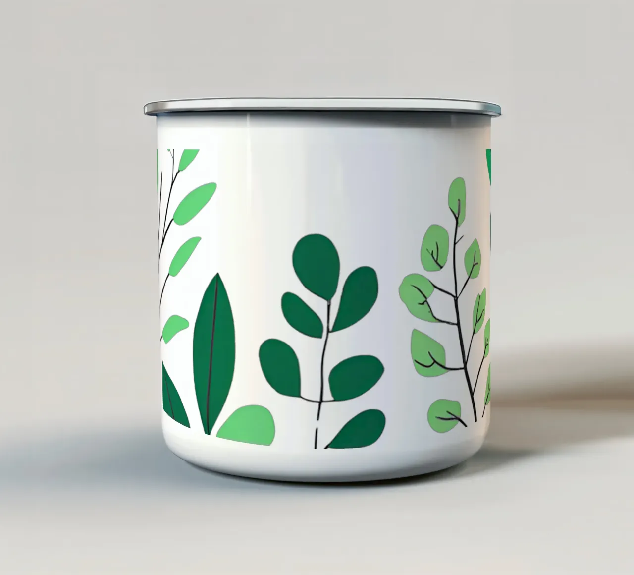 plantin 2 tazza in smalto da Rezh creations