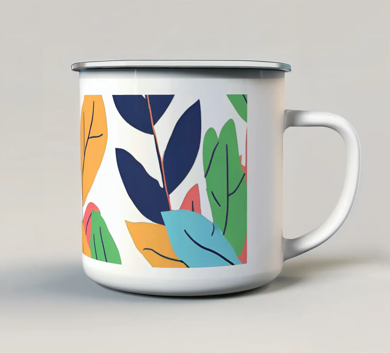plantin 3 tazza in smalto da Rezh creations