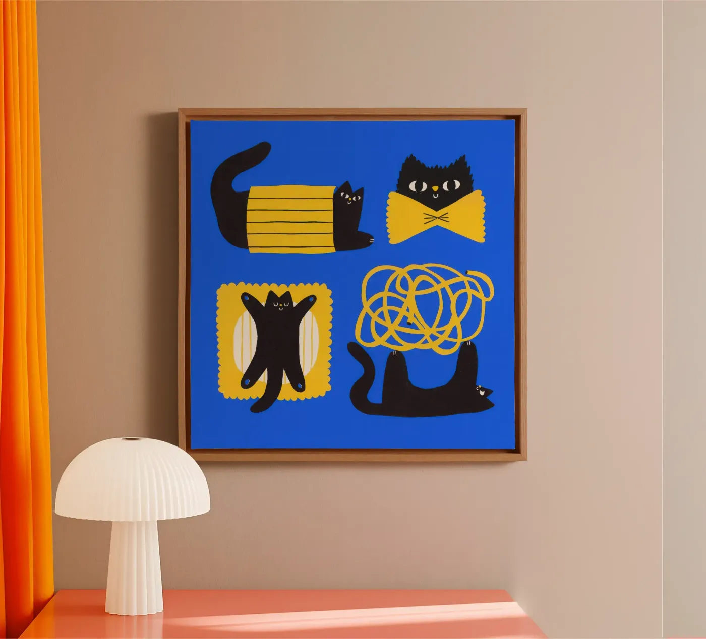 Cat Paste canvas by children world