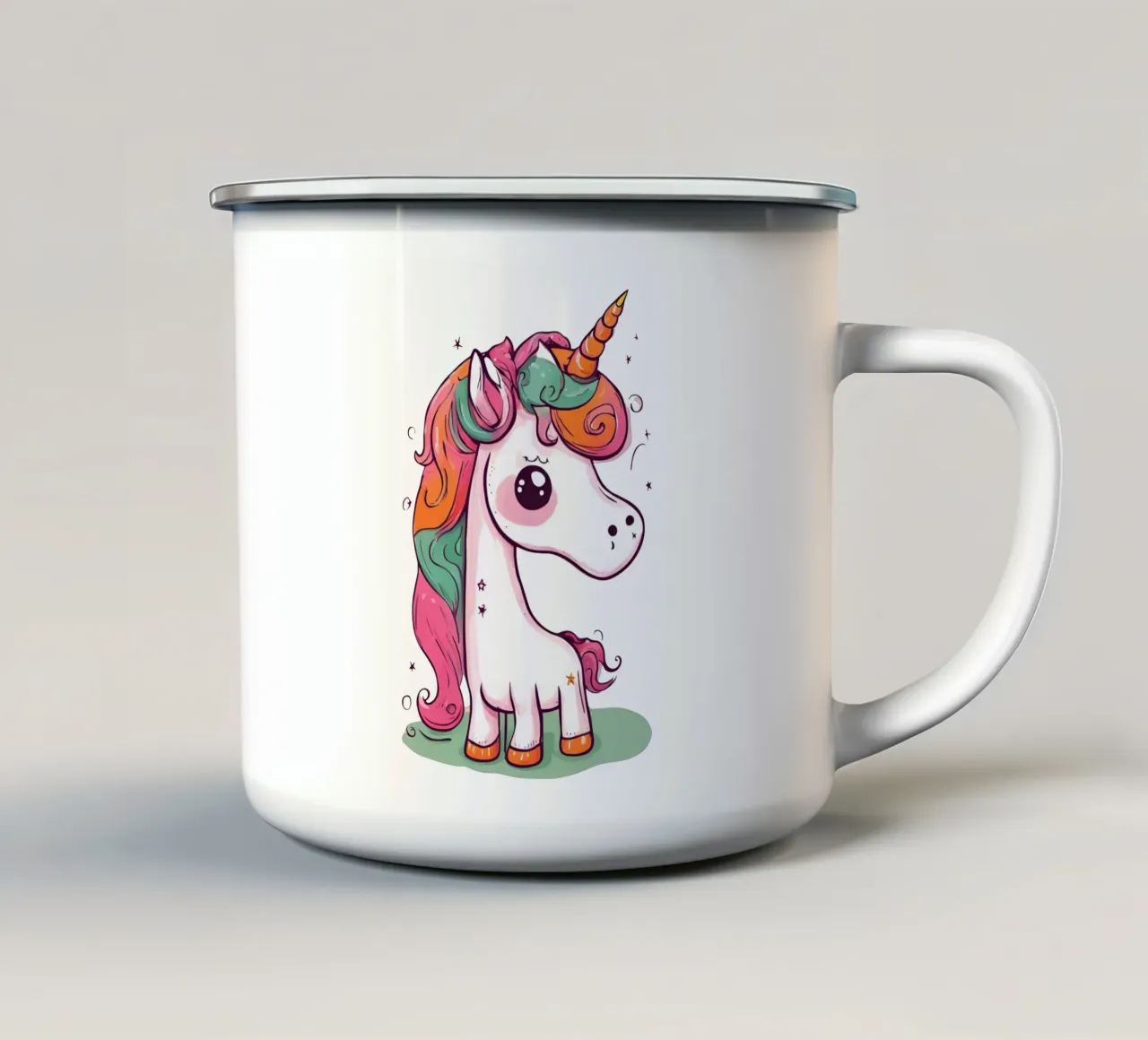 licorne 1 tazza in smalto da Rezh creations