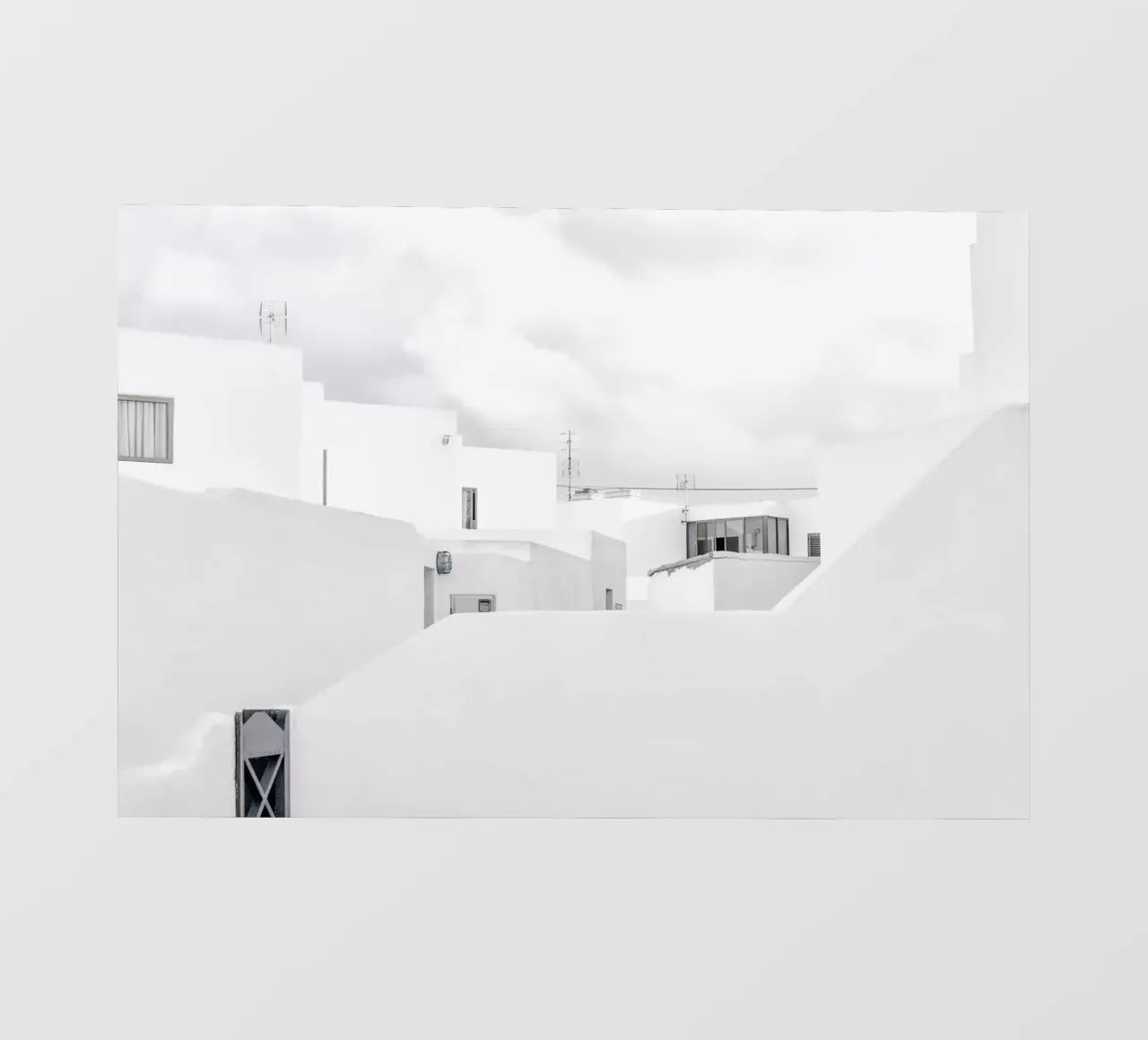 White Village pvc cover by Amy & Kurt
