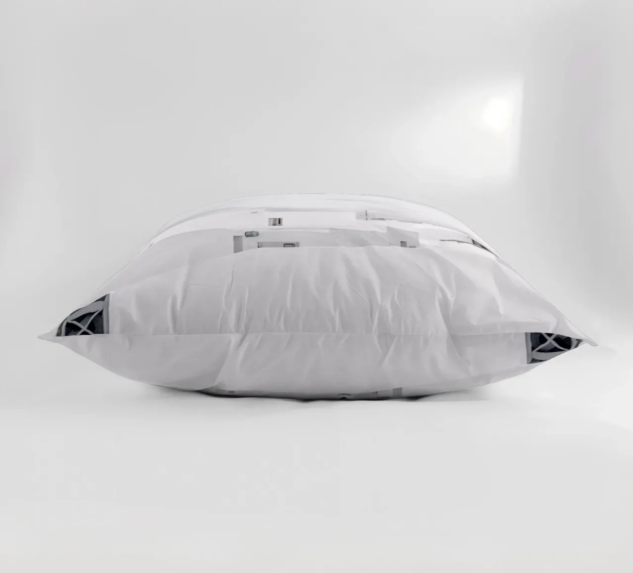 White Village decorative cushion by Amy & Kurt