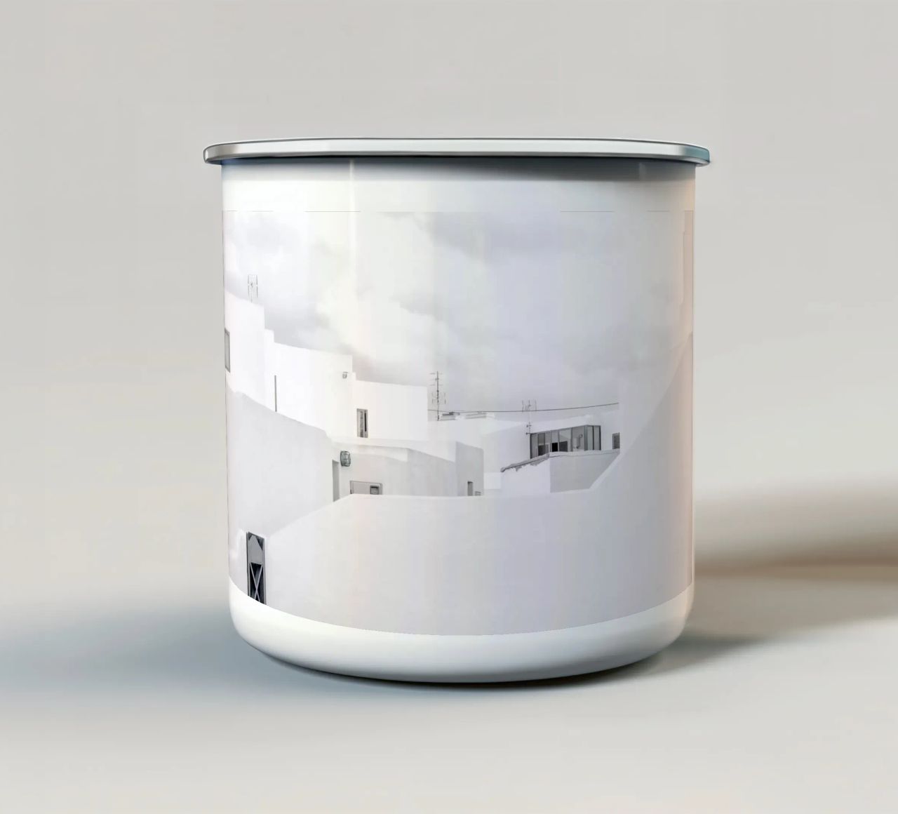 White Village tazza in smalto da Amy & Kurt