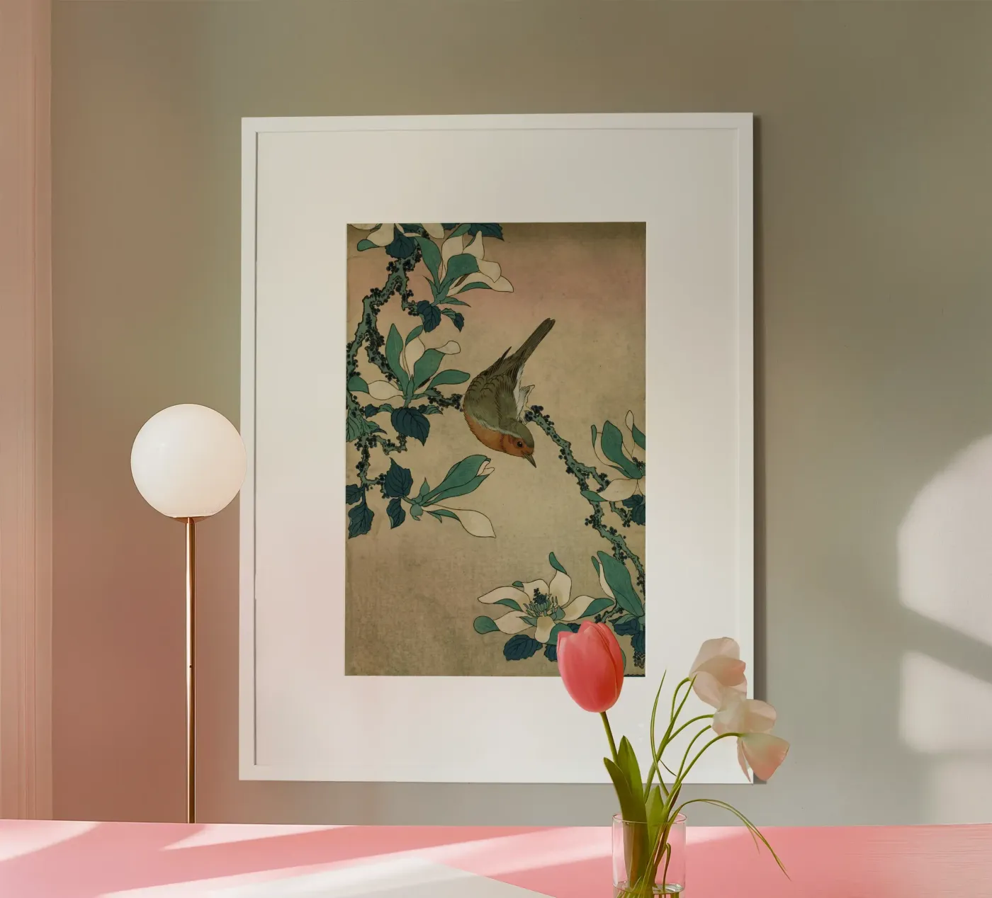 Robin e magnolia poster da ukiyoeposters