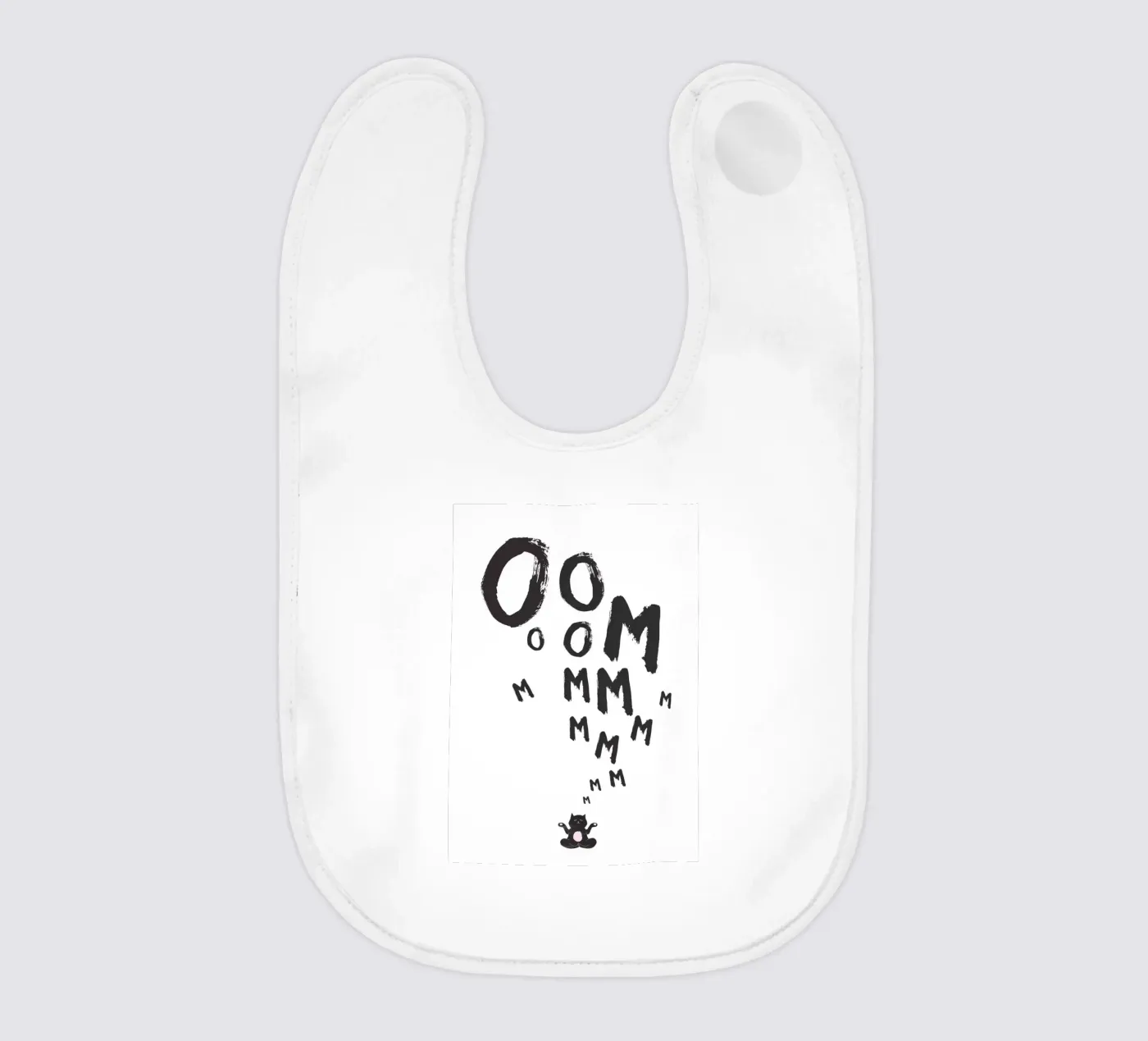 Om baby bib by Amy & Kurt