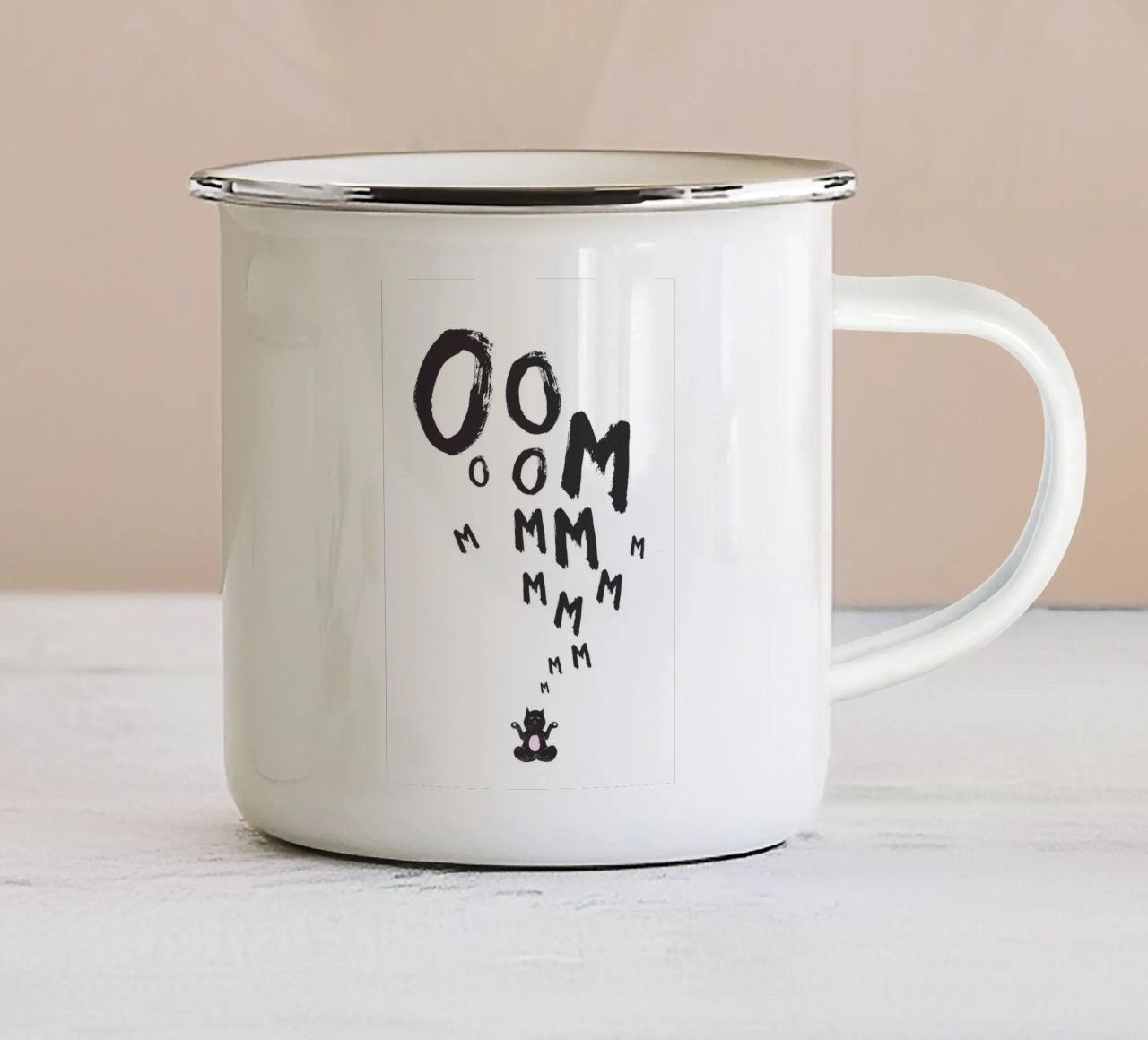 Om tazza in smalto da Amy & Kurt