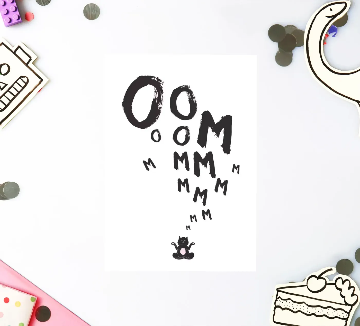 Om sticker by Amy & Kurt