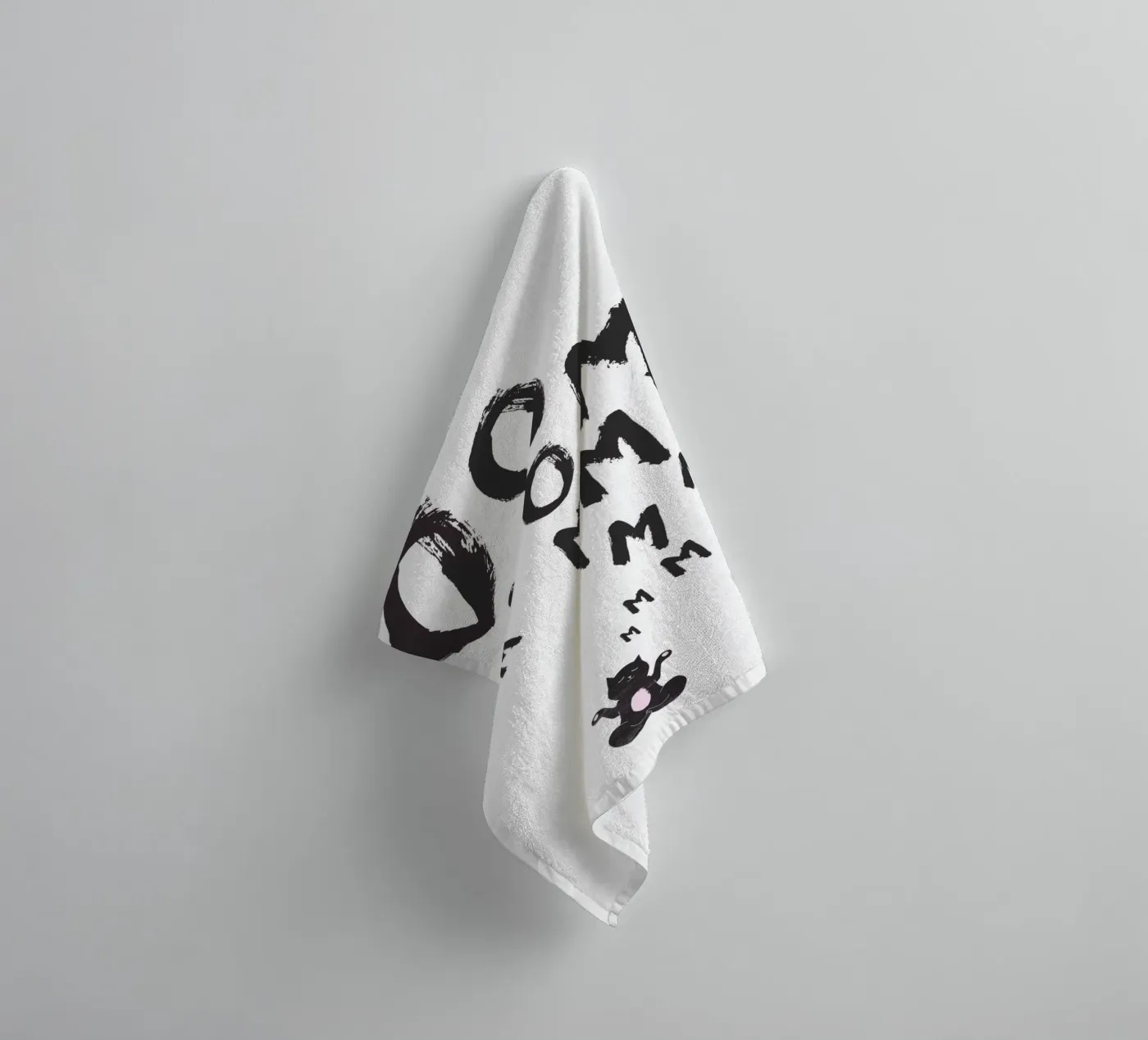 Om badhanddoek van Amy & Kurt