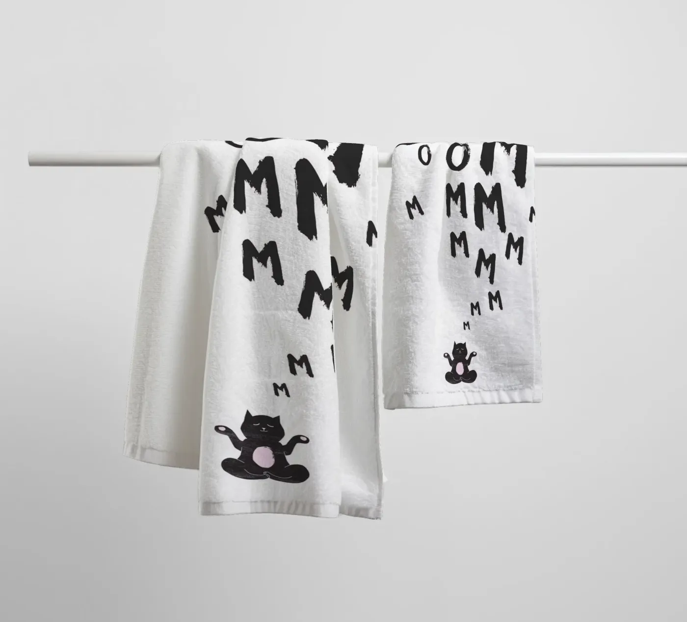 Om badhanddoek van Amy & Kurt