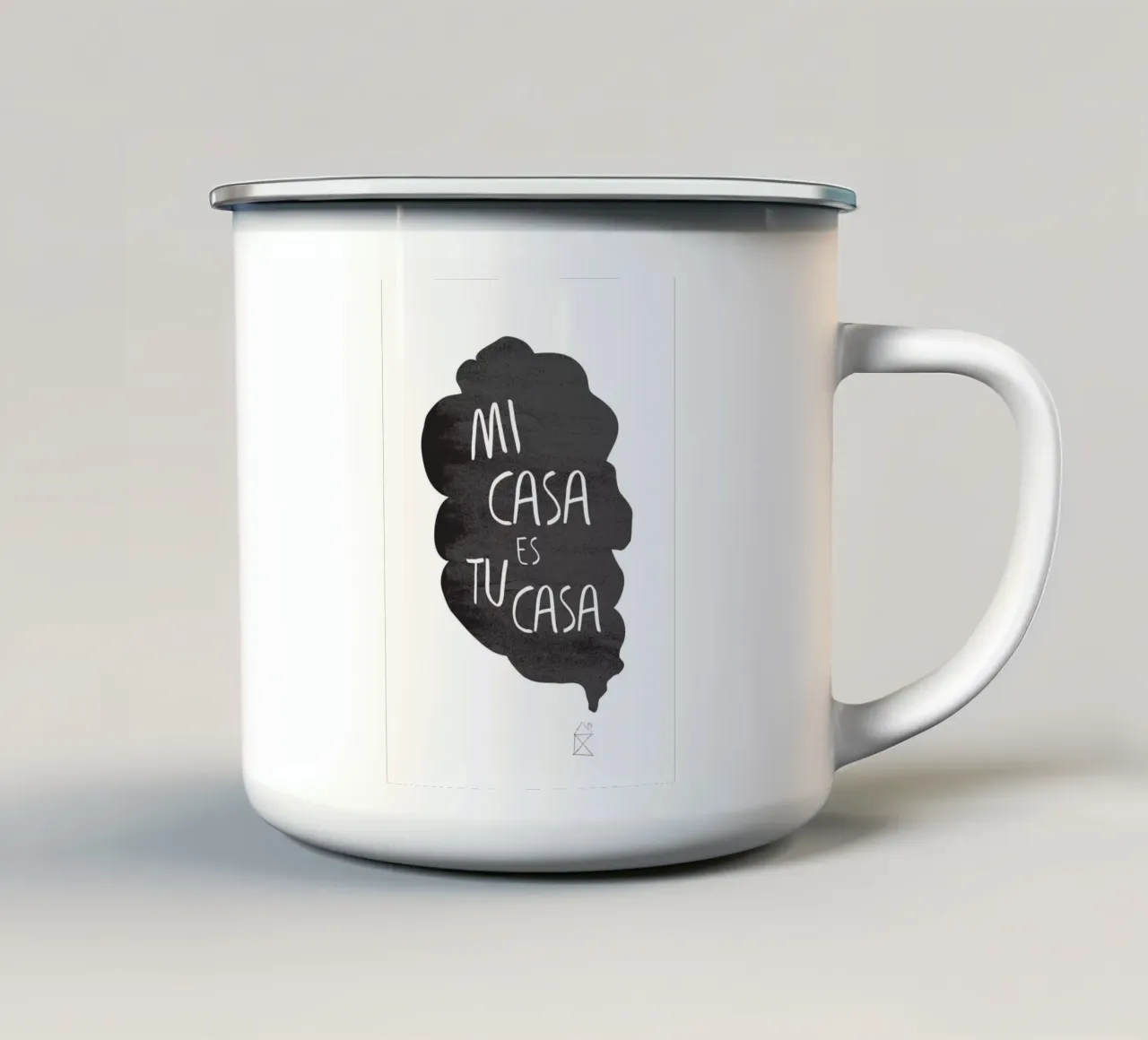 Mi casa tazza in smalto da Amy & Kurt