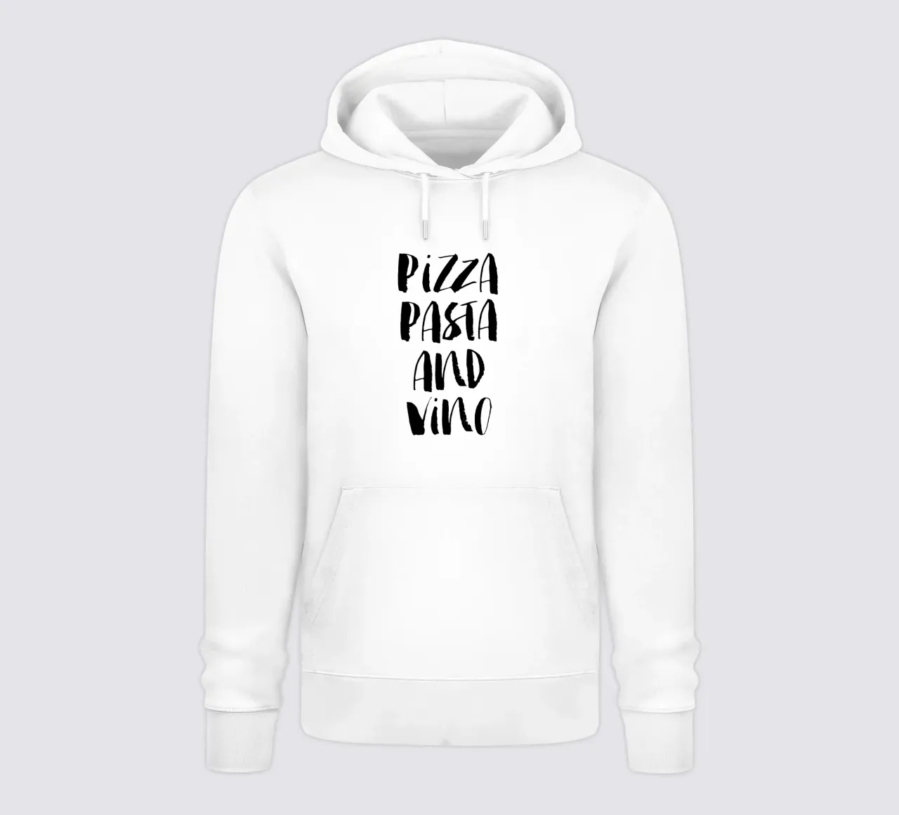 Pizza Pasta And Vino felpa con cappuccio da THE MOTIVATED TYPE